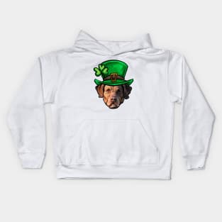 St Patricks Day Chesapeake Bay Retriever Kids Hoodie